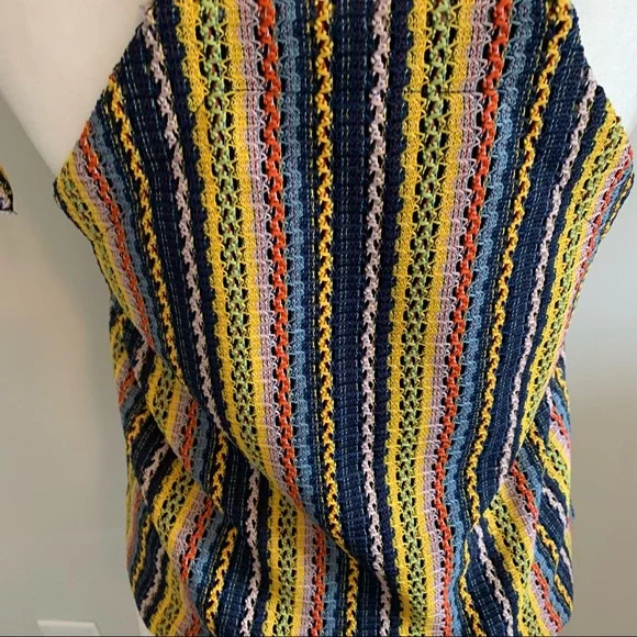 Madewell Texture and Thread Boho Colorful Striped Top - Picture 6 of 10